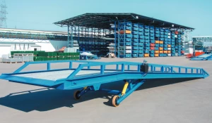 Рампа мобильная DoorHan с опорой серии rmts синяя