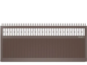 Откатные ворота DoorHan премиум классик серии slg-a с пиками, 6300x2300