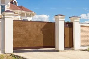 Уличные откатные ворота премиум, 2400х1800