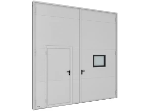 Распашные гаражные ворота серии sg-ss 3900x4000