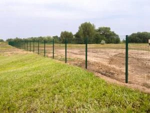 Секция Оптима из прутка 5 мм, 3030x1530 с ячейкой 55х200 цвет зеленый ral 6005