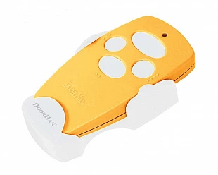 Пульт для ворот и шлагбаумов 4-канальный серии transmitter 4 (трасметтер 4) желтый