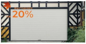 Ворота секционные серии rsd02lux (люкс) с балансировочным механизмом DoorHan