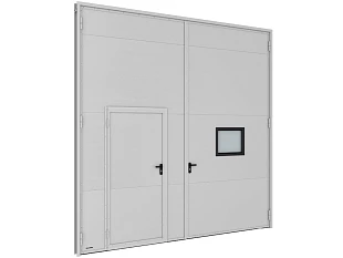 Распашные гаражные ворота серии sg-ss 2500x2500