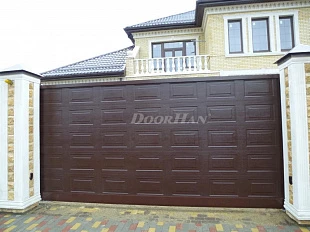 Автоматические откатные ворота с филенкой DoorHan серии slg-a 5000x2600