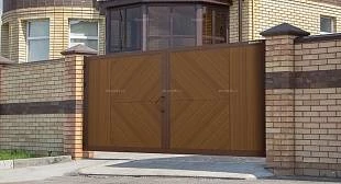 Уличные распашные ворота премиум, 3000х2000